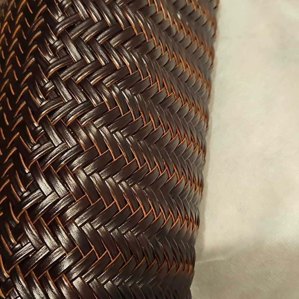 Nwt Split Leather Woven Bag - Picture 8 of 9